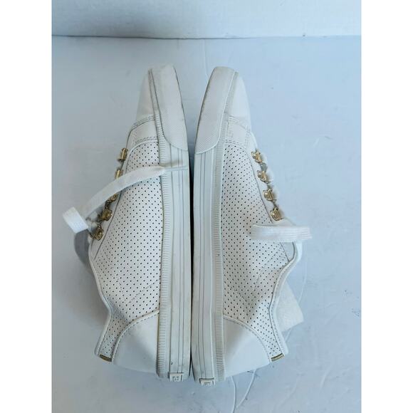 Tommy Hilfiger Classic Tennis Vegan White Gold Low Top Sneaker Shoes Sz 8.5M - Picture 5 of 11